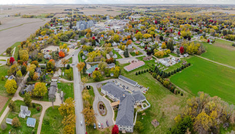 Aerial view, Le Roy, Minnesota, 2023