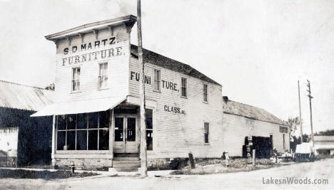 S.D. Martz Furniture Store, Leroy Minnesota, 1908