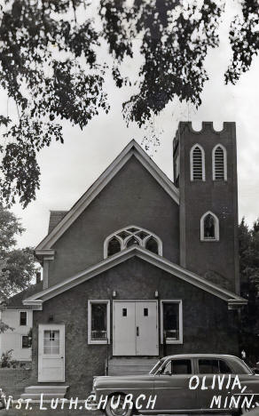 First Lutheran Church, Olivia Minnesota, 1950s