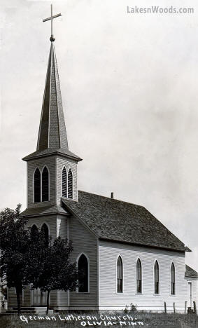German Lutheran Church, Olivia Minnesota, 1910s