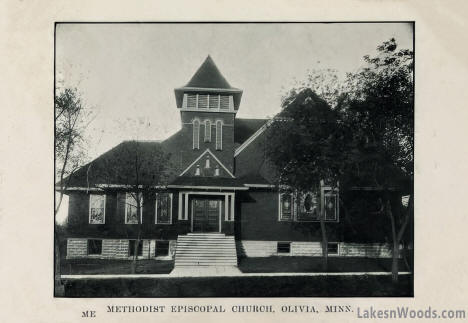 Methodist Episcopal Church, Olivia Minnesota, 1909