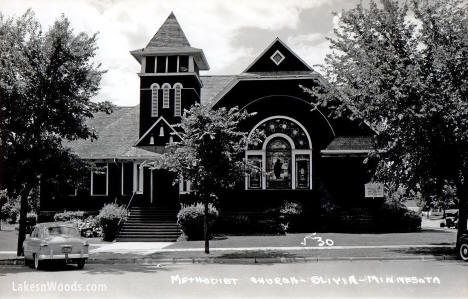 Methodist Church, Olivia Minnesota, 1950s