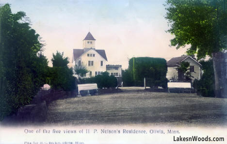 H. P. Nelson residence, Olivia Minnesota, 1910s