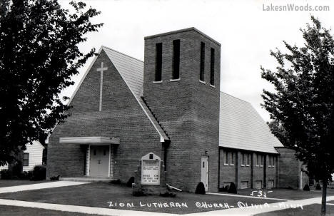 Zion Lutheran Church, Olivia Minnesota, 1950s