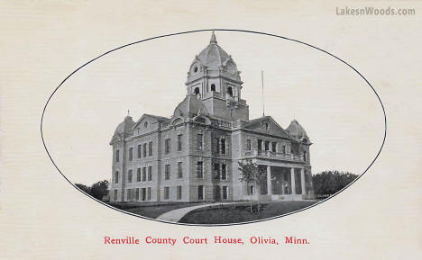 Renville County Court House, Olivia Minnesota, 1910s