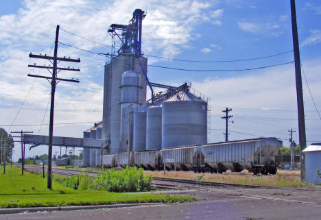Elevators and railroad tracks, Olivia, Minnesota, 2011