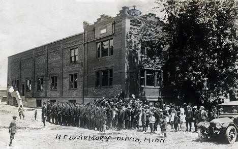 New Armory building, Olivia Minnesota, 1906