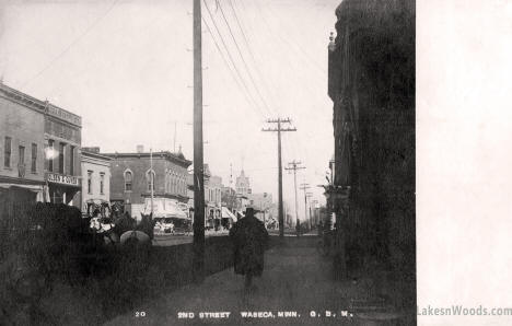 2nd Street, Waseca Minnesota, 1905