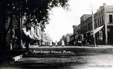 Main Street, Waseca Minnesota, 1912