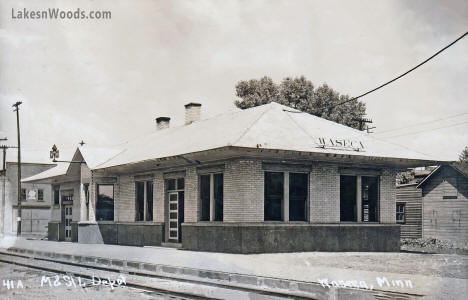 Minneapolis and St. Louis Railroad Depot, Waseca Minnesota, 1910s