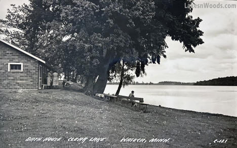 Bath House, Clear Lake, Waseca Minnesota, 1940s
