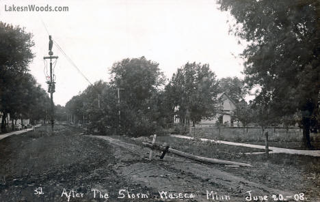After the storm, Waseca Minnesota, 1908